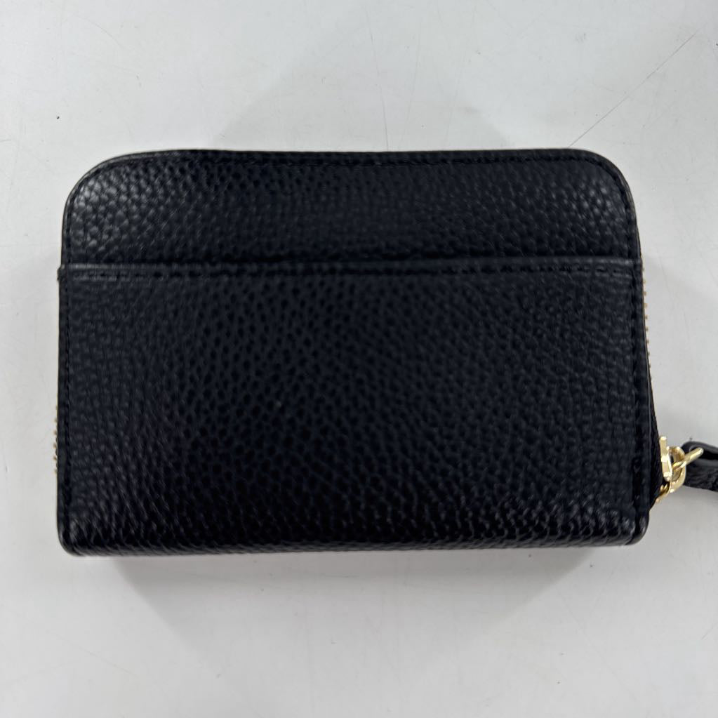 pebbled leather zip-around wallet