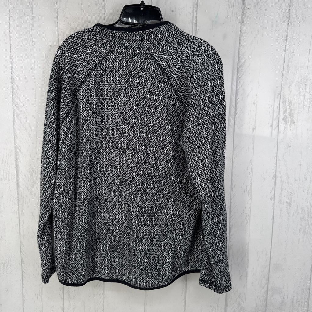 X printed zip-up jacket
