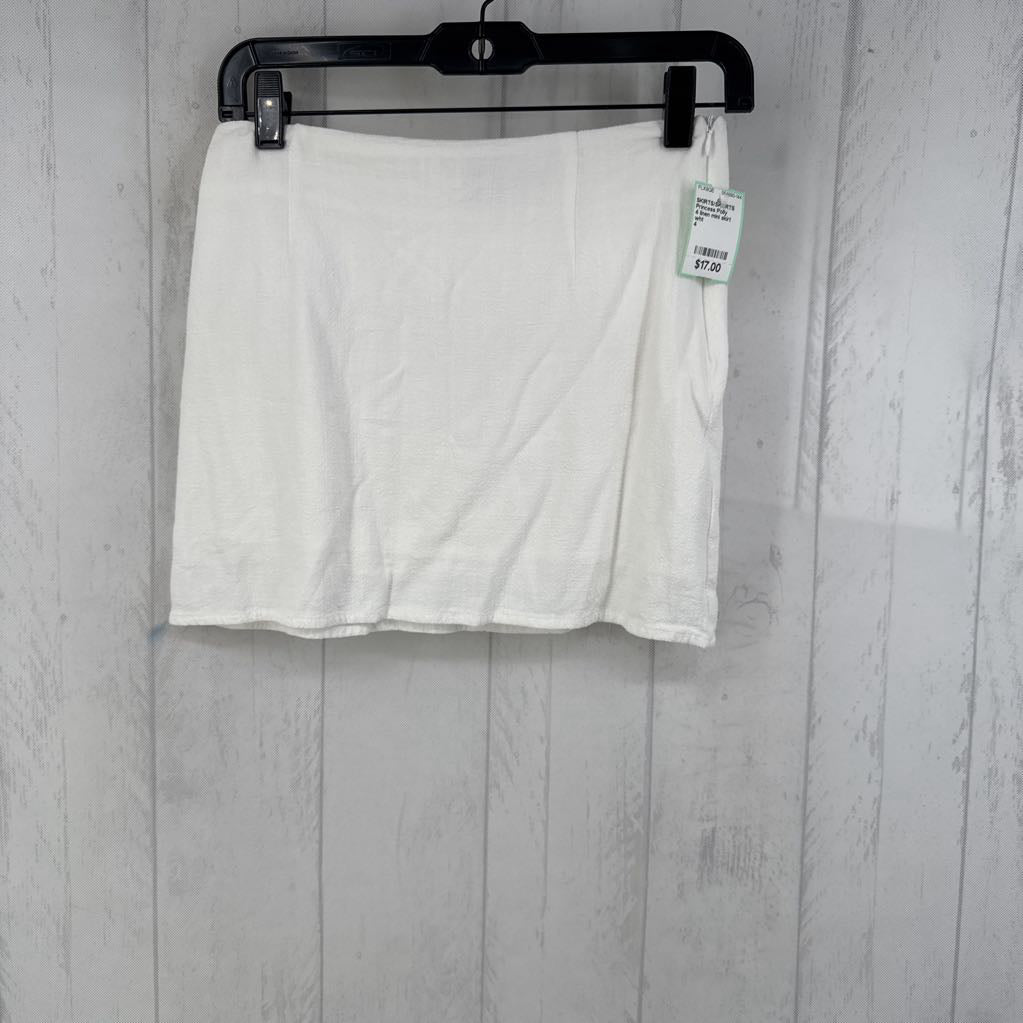 4 linen mini skirt