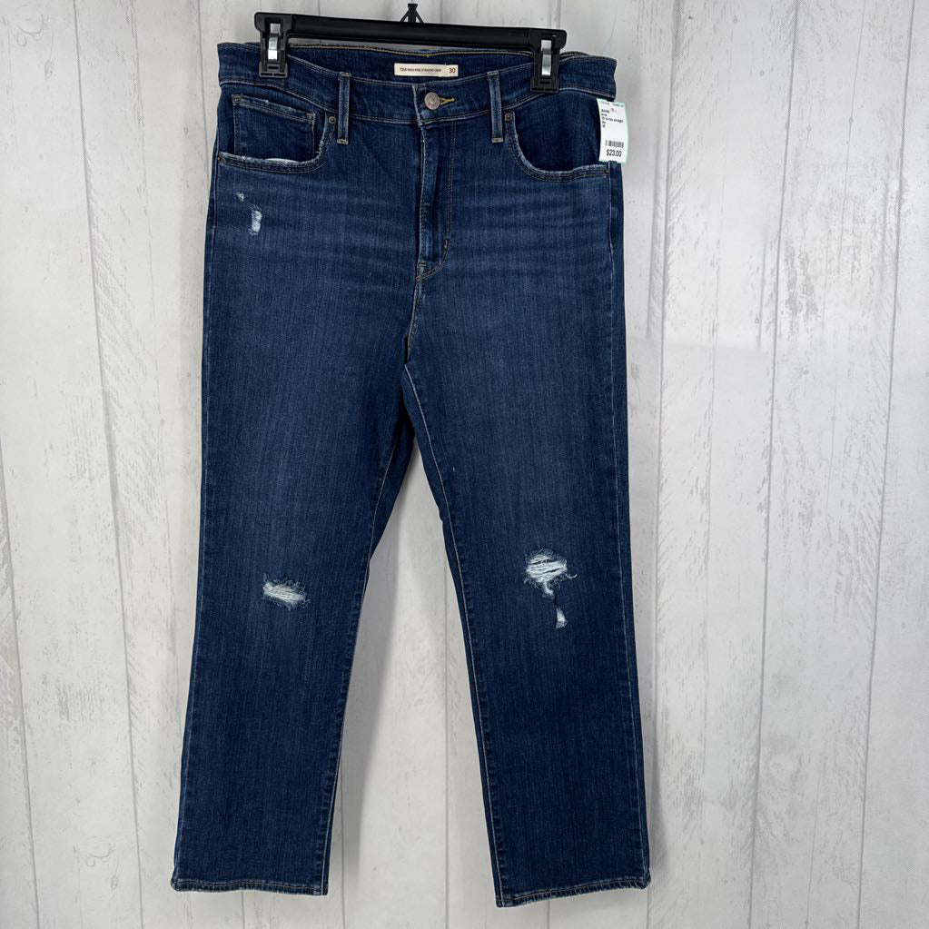 30 hi-rise straight crop jean