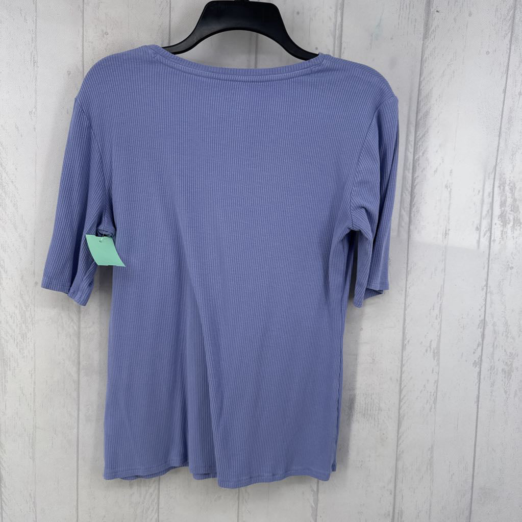 L ribbed s/s tee