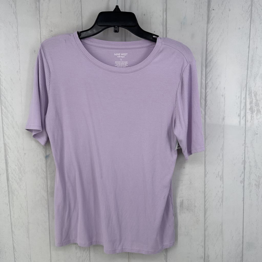 L ribbed s/s tee