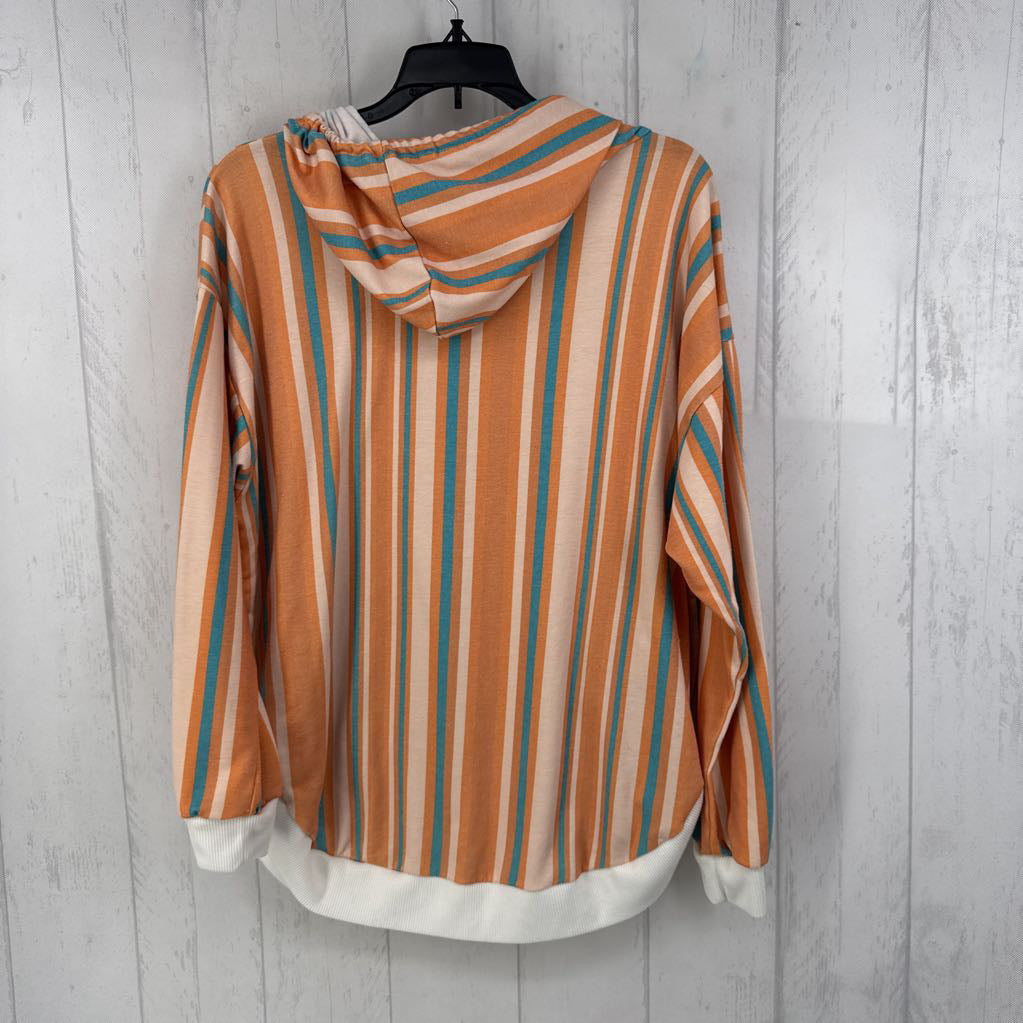 L striped hoodie