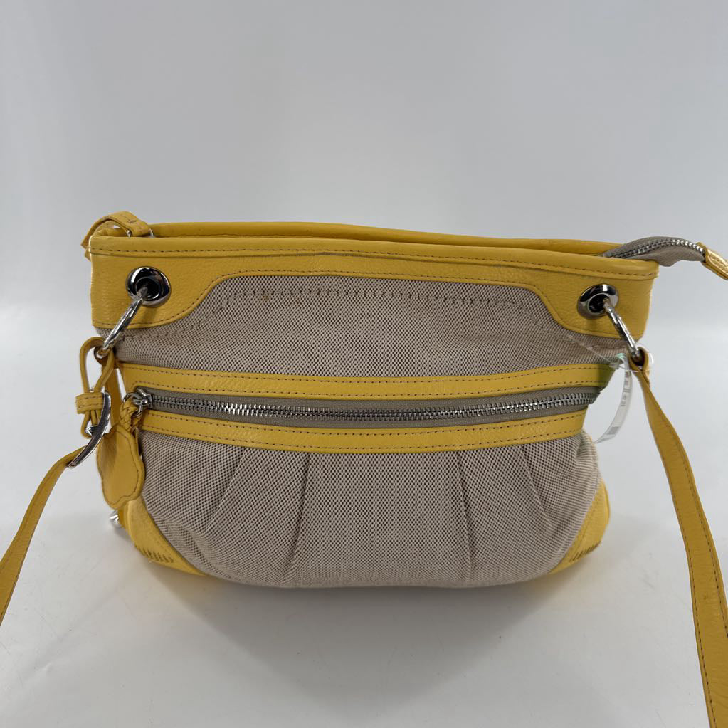 canvas leather crossbody