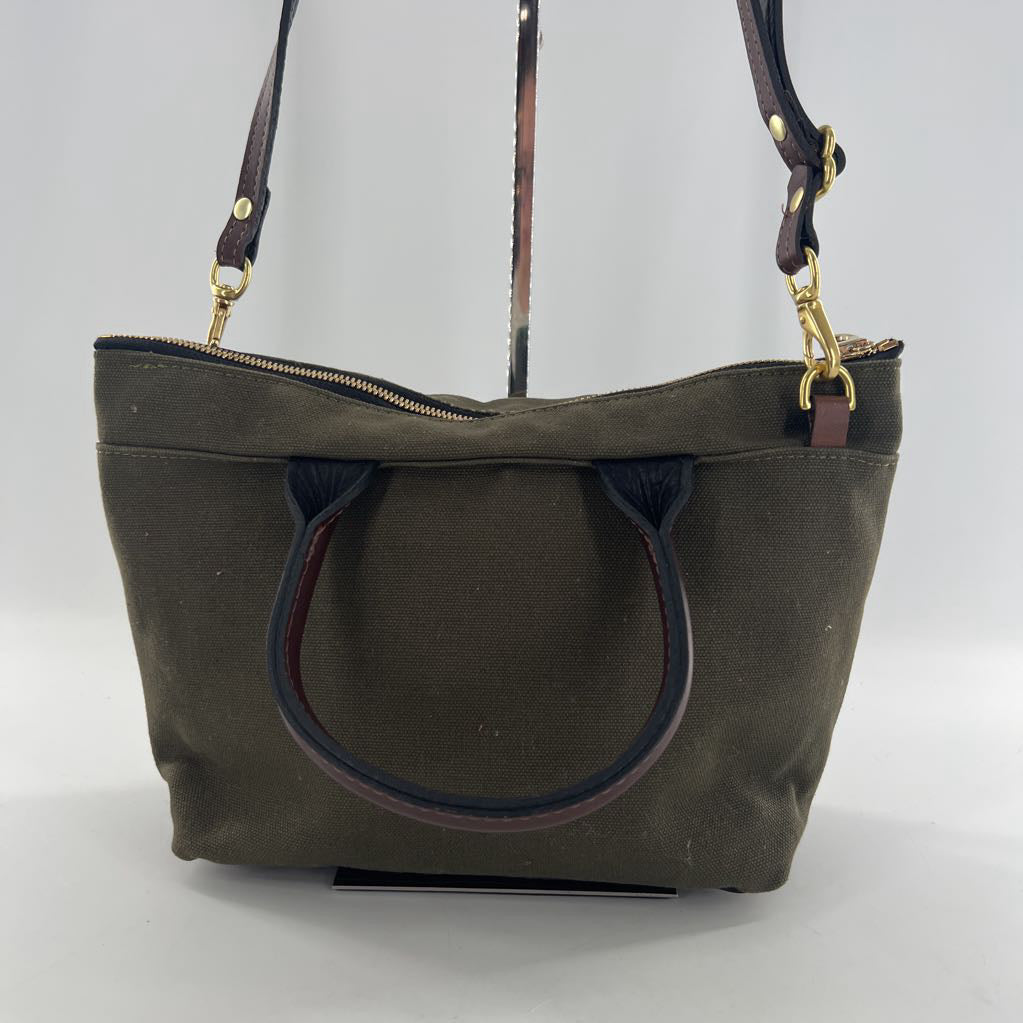 footed dual handle tote