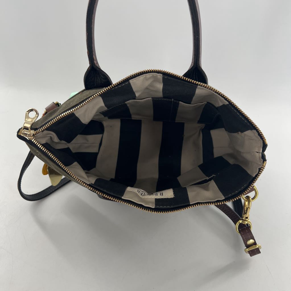 footed dual handle tote
