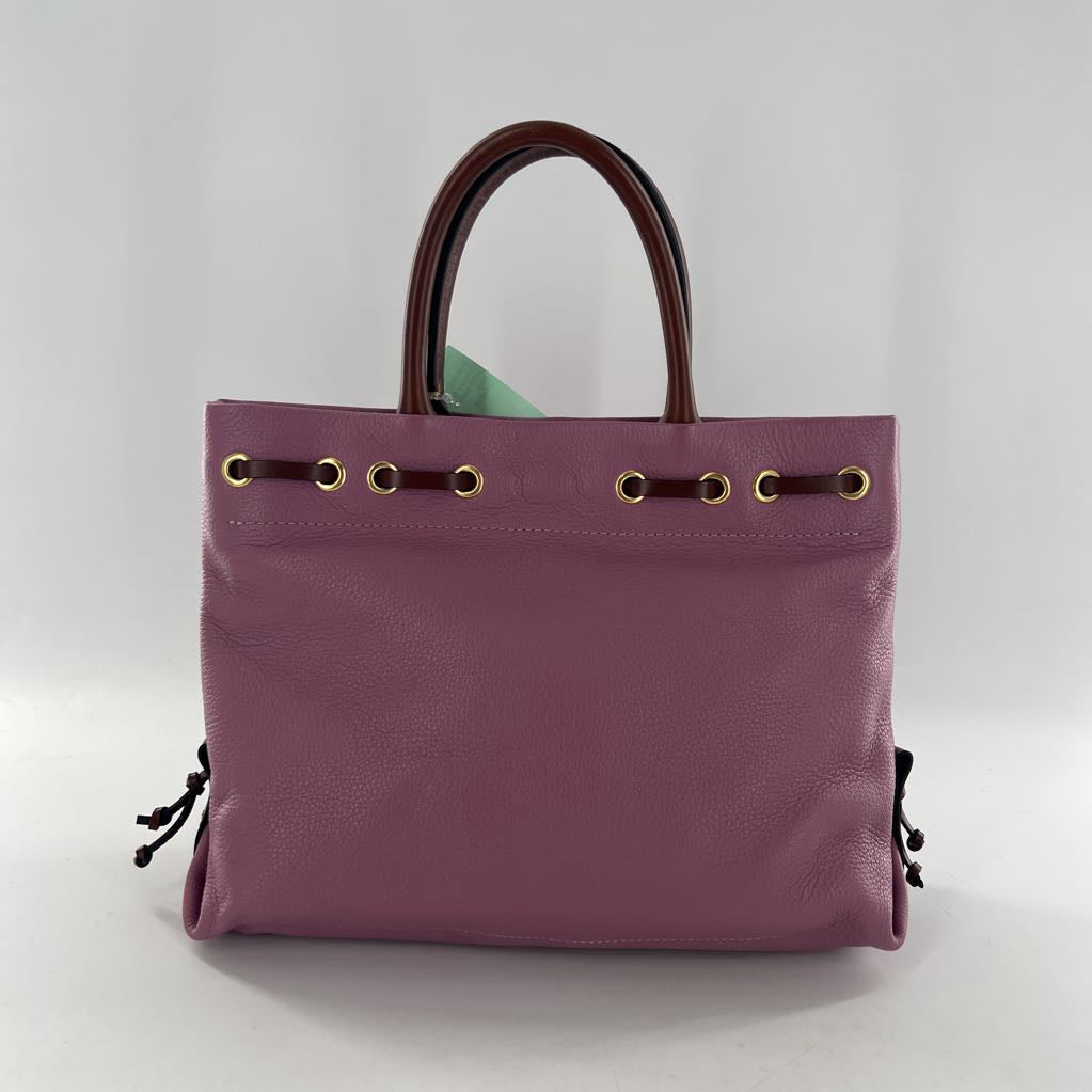R198 leather tassel tote