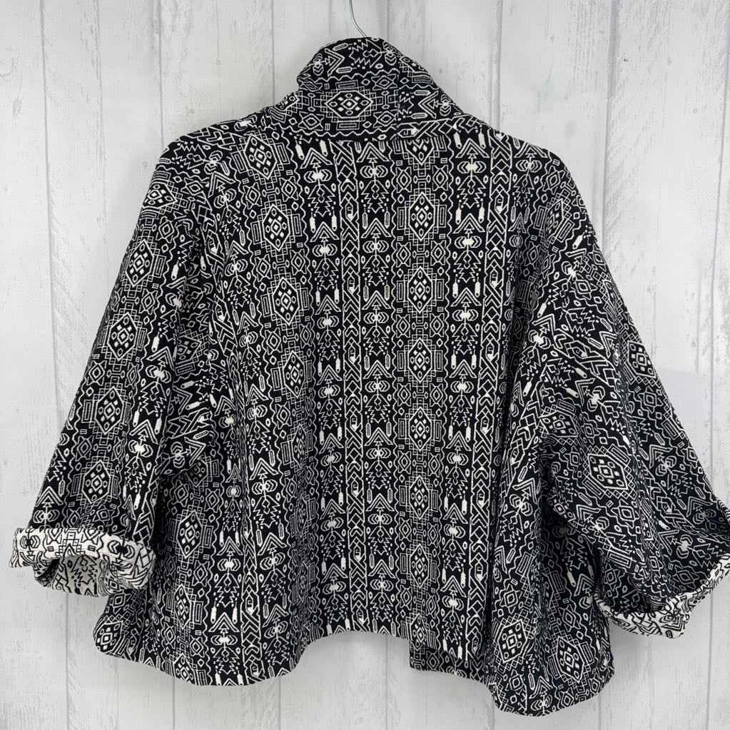 M woven 3/4 slv cardi