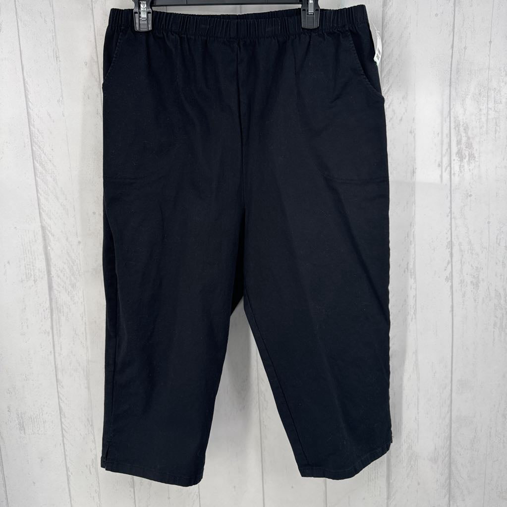 XL pull-on twill capris