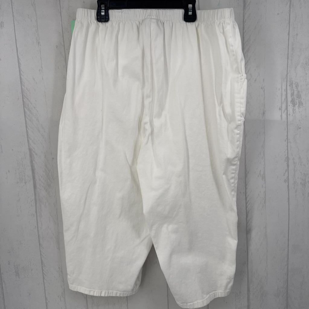 1X pull-on twill capris