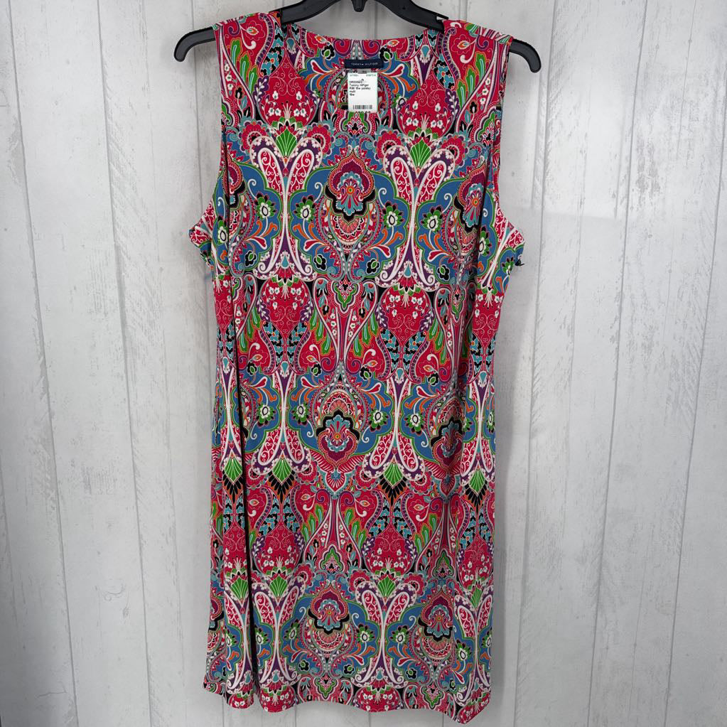 R99 18w paisley print slvls dress