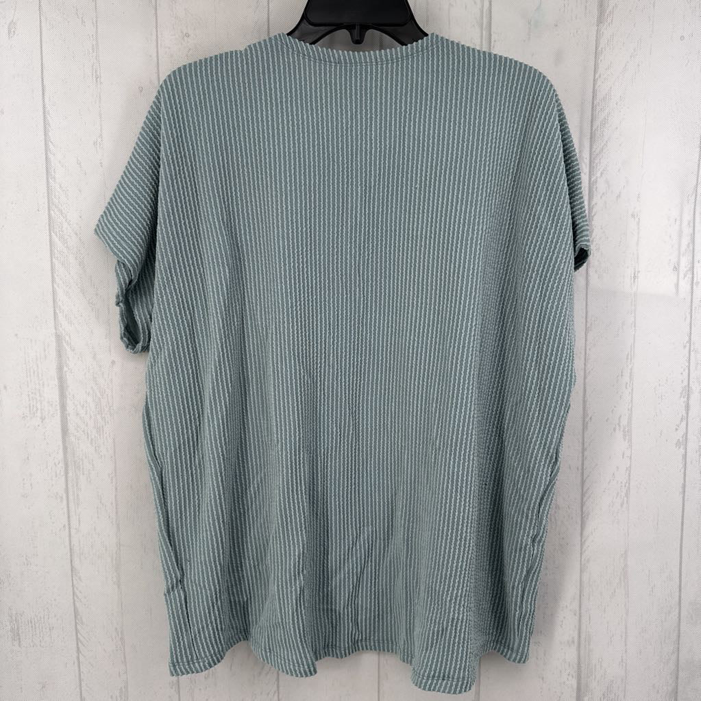 L textured open front s/s cardi