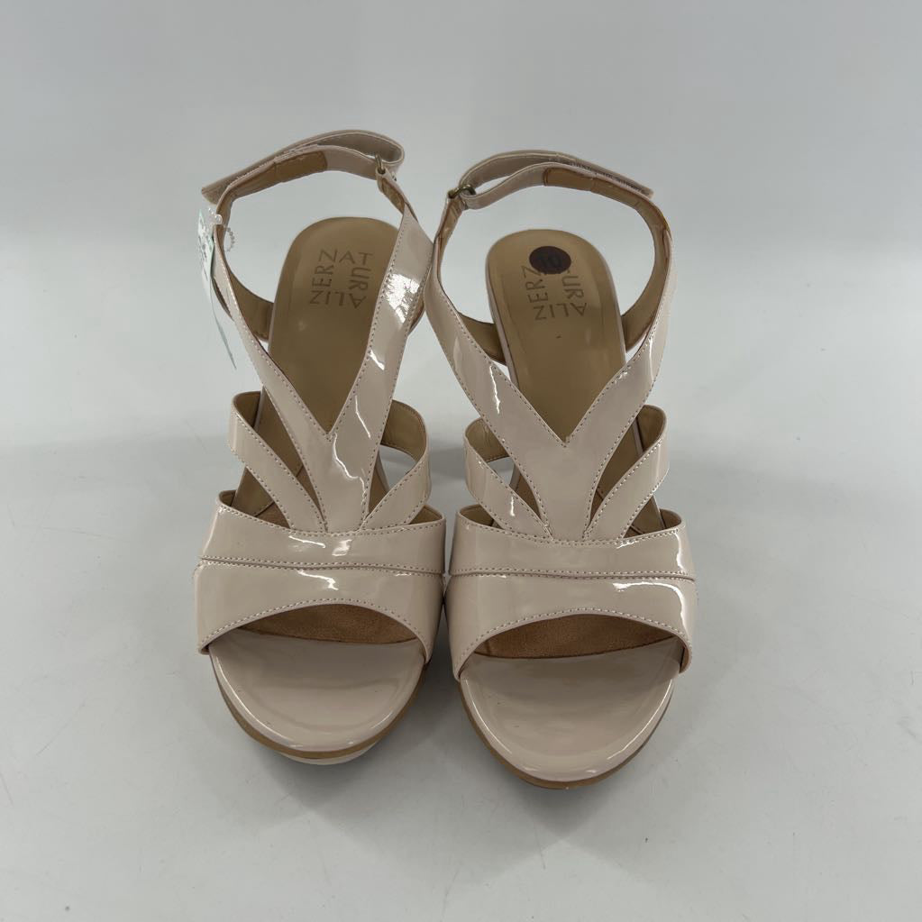 10 patent leather open toe heels