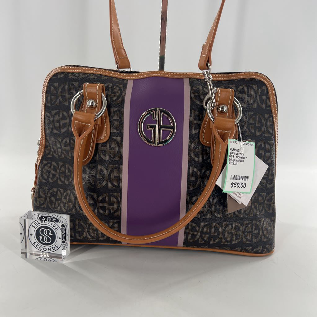 R99 signature striped handbag