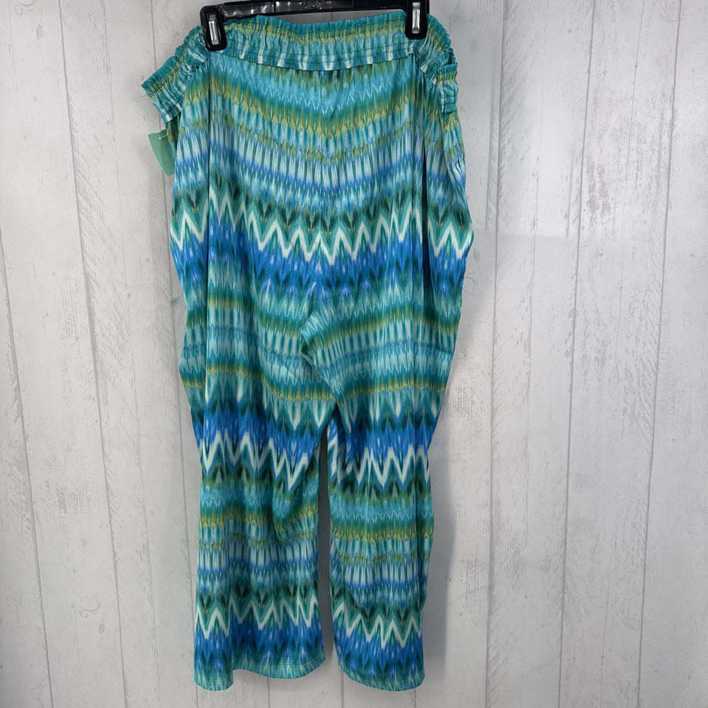 2XP printed pull-on wide leg pant