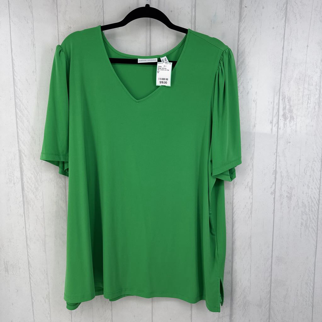 3X v-neck s/s top