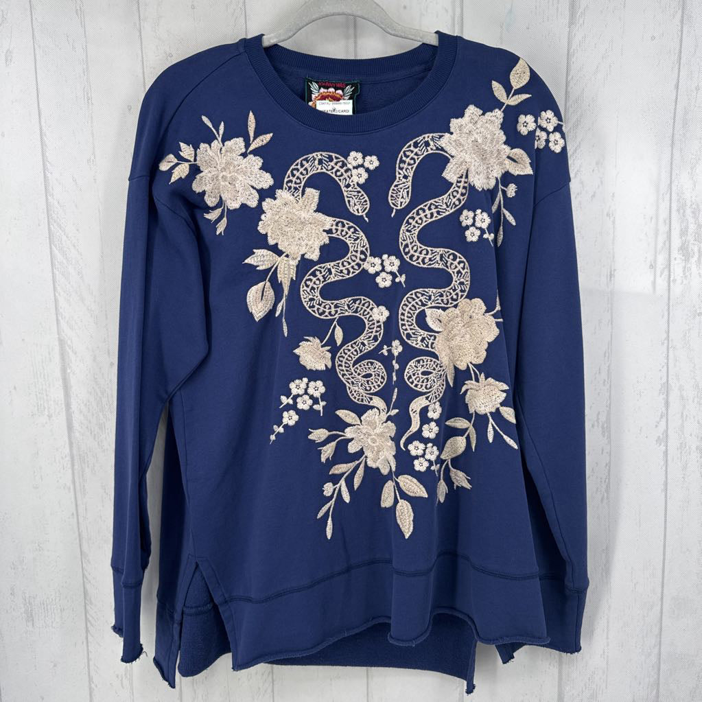 R210 L embroidered sweatshirt