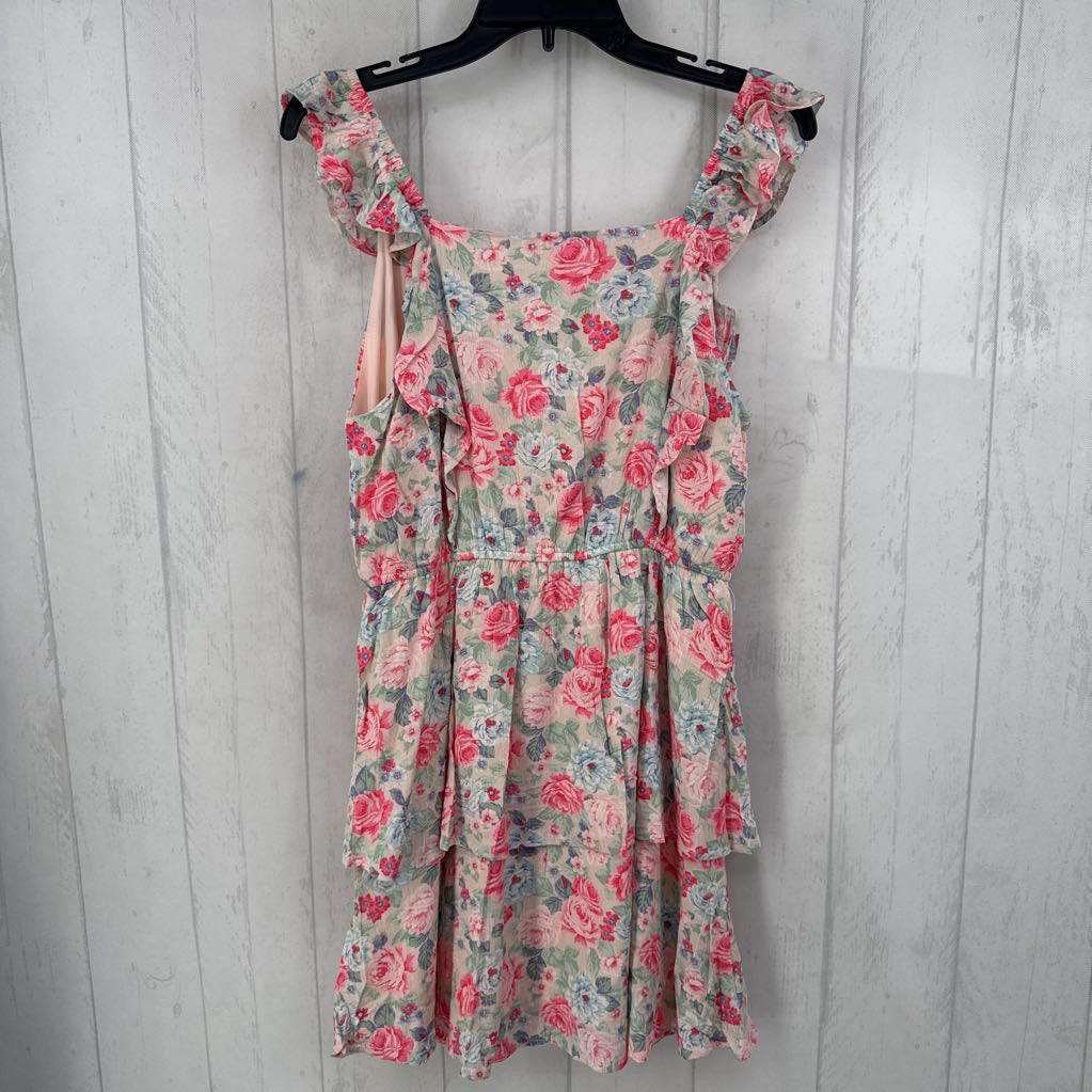 S flo print ruffled sundress