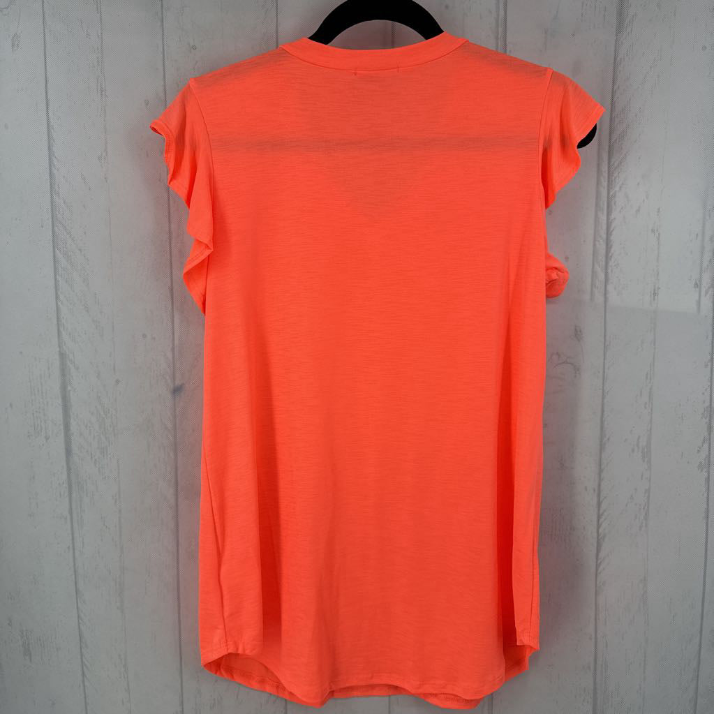 S v-neck flutter slv top