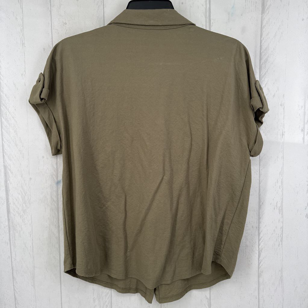 L button down s/s top
