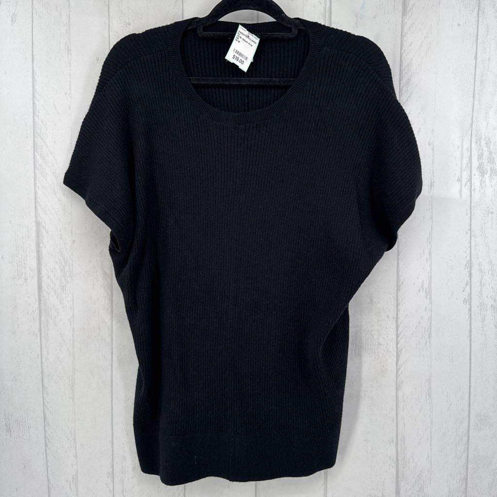 14/16 ribbed drop shoulder s/s sweater