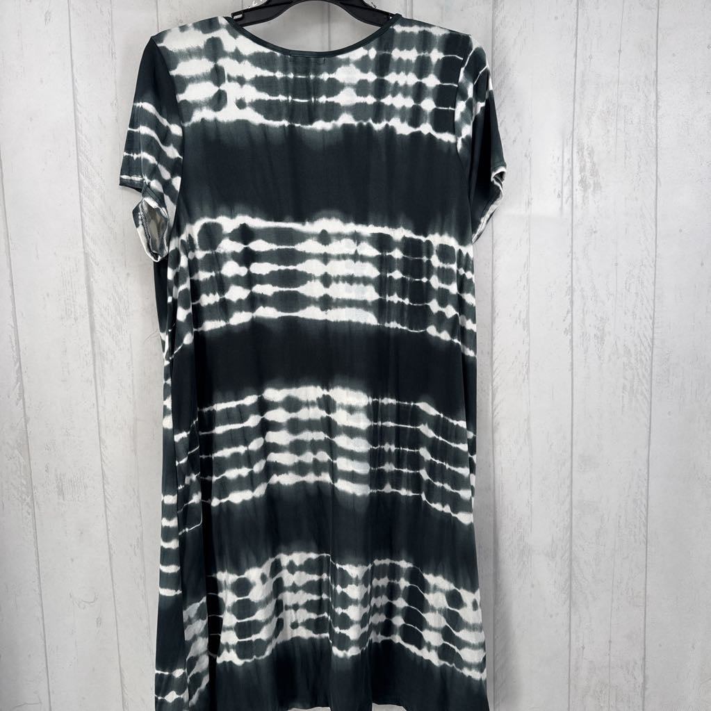 R60 2x s/s tie-dye dress