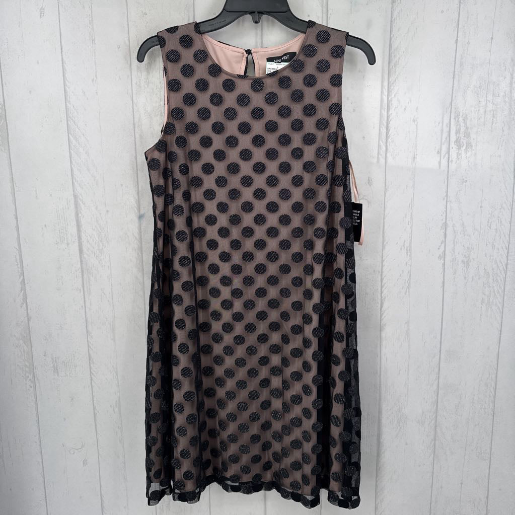 6 mesh polka dot slvls dress