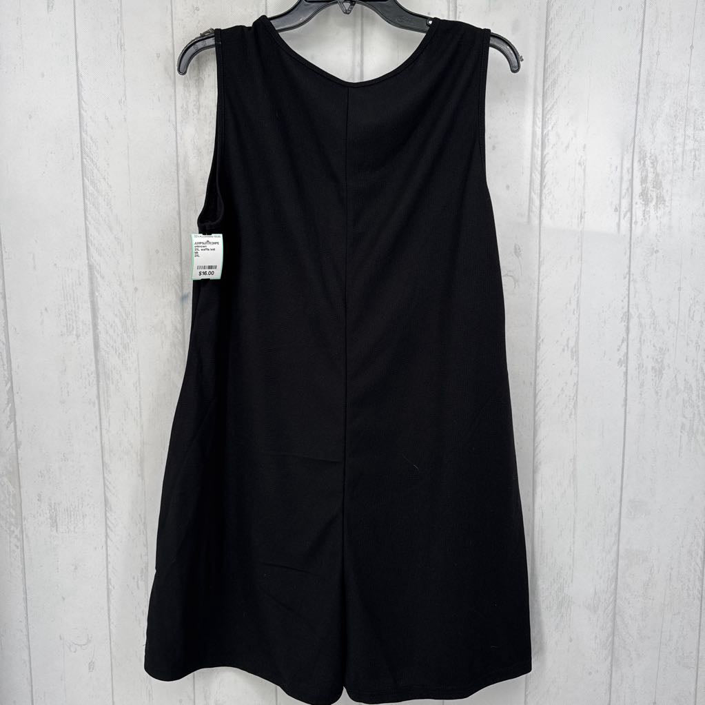 2XL waffle knit slvls romper