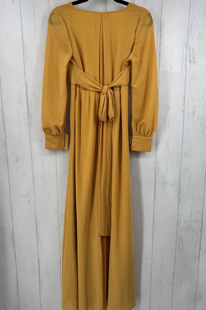 S l/s crossbover maxi dress