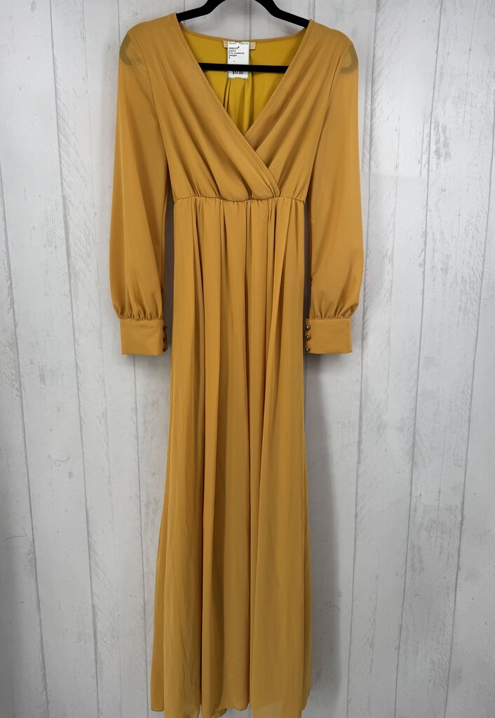 S l/s crossbover maxi dress