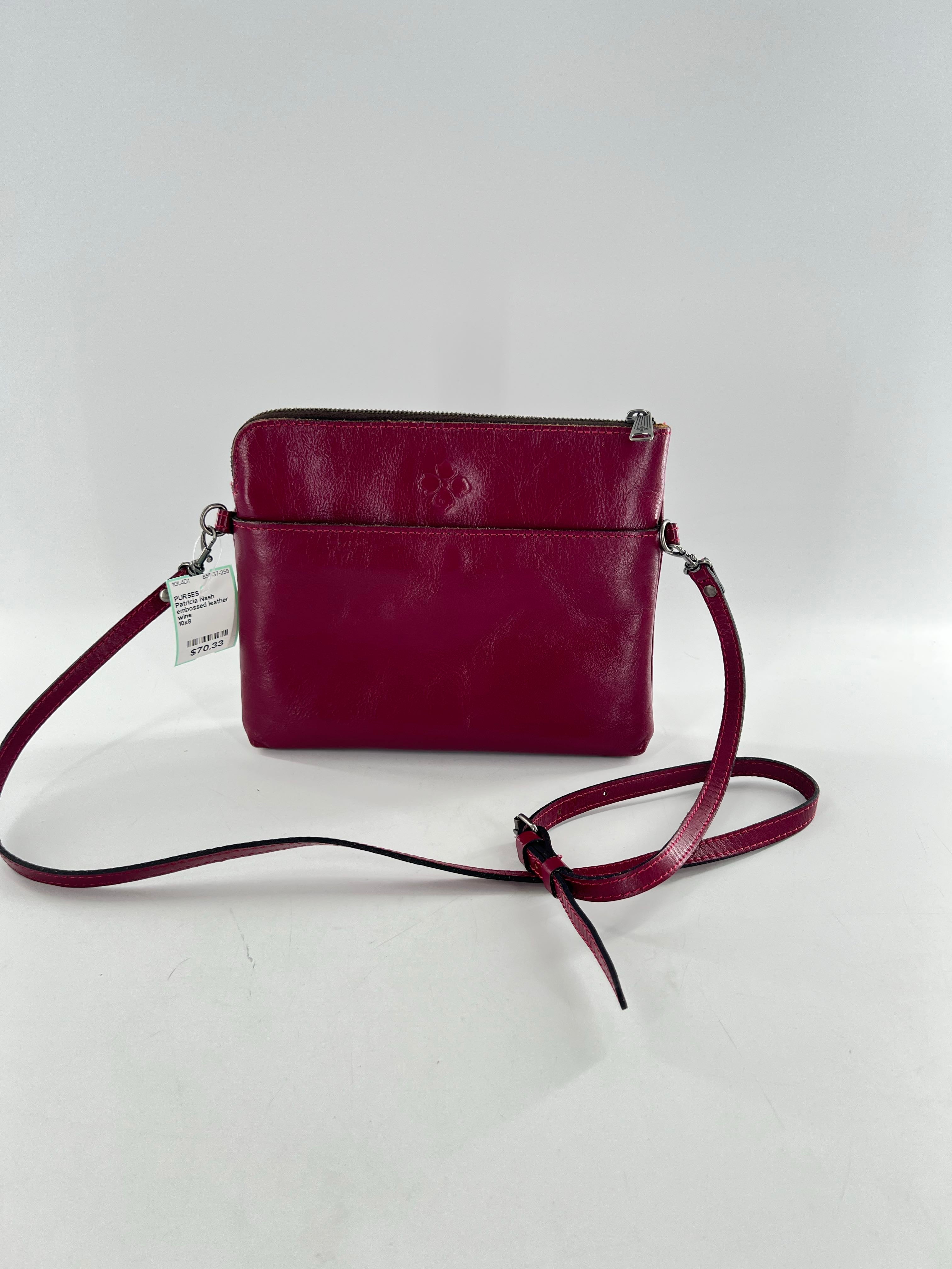 embossed leather crossbody