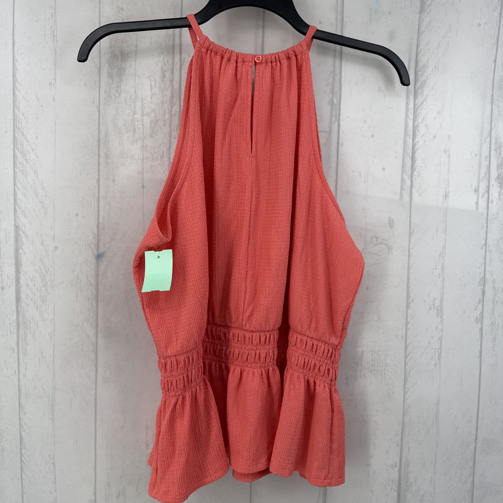 XL smocked waist tank