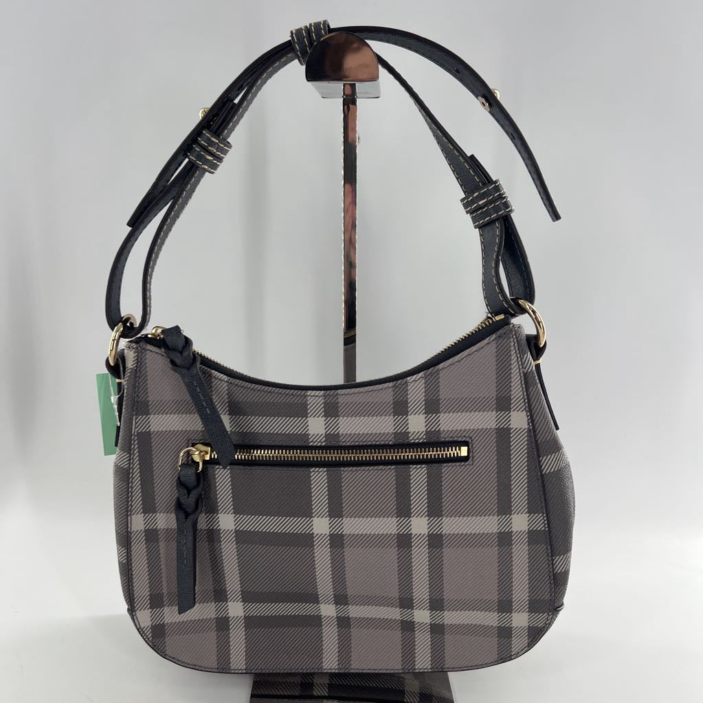 plaid shoulder bag