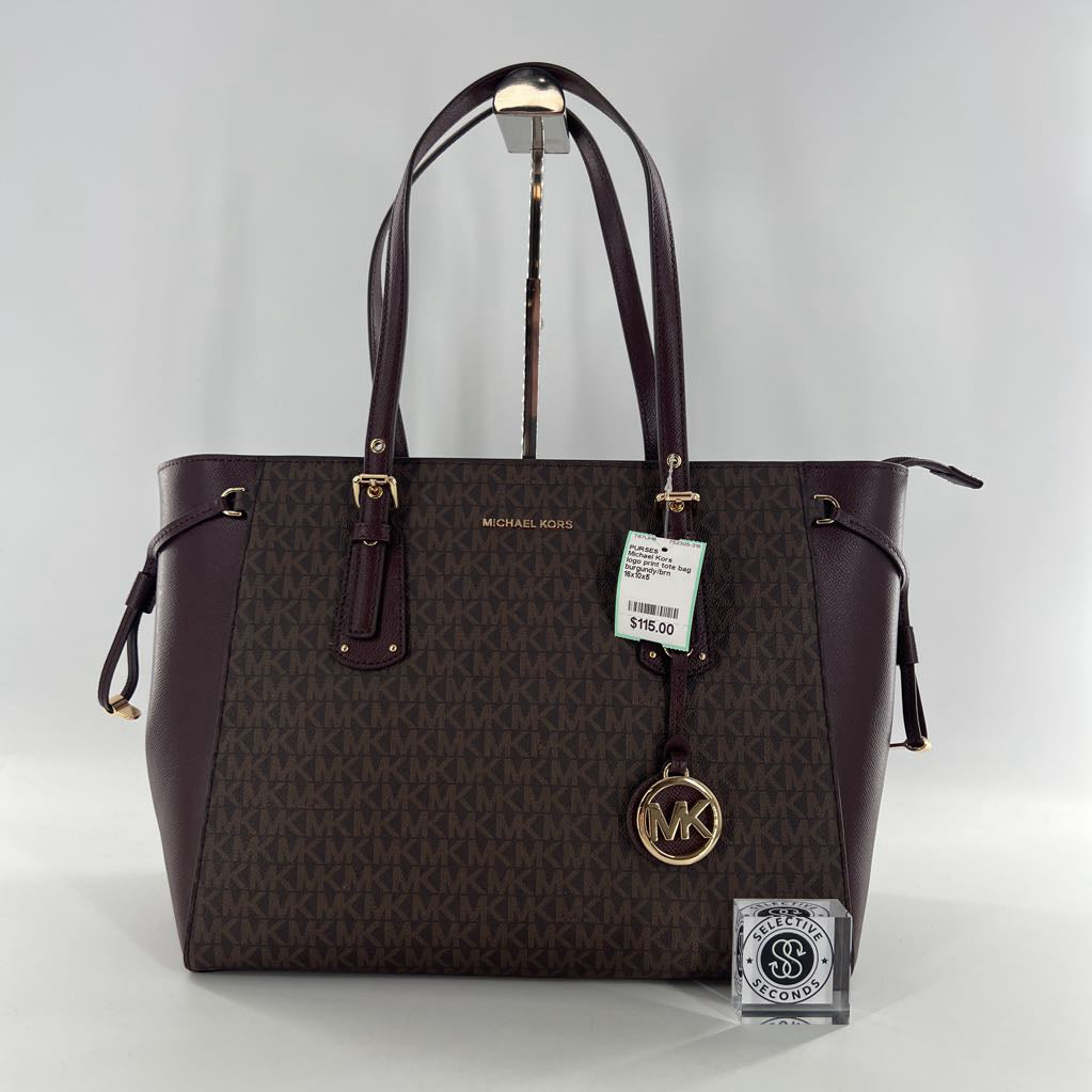 logo print tote bag