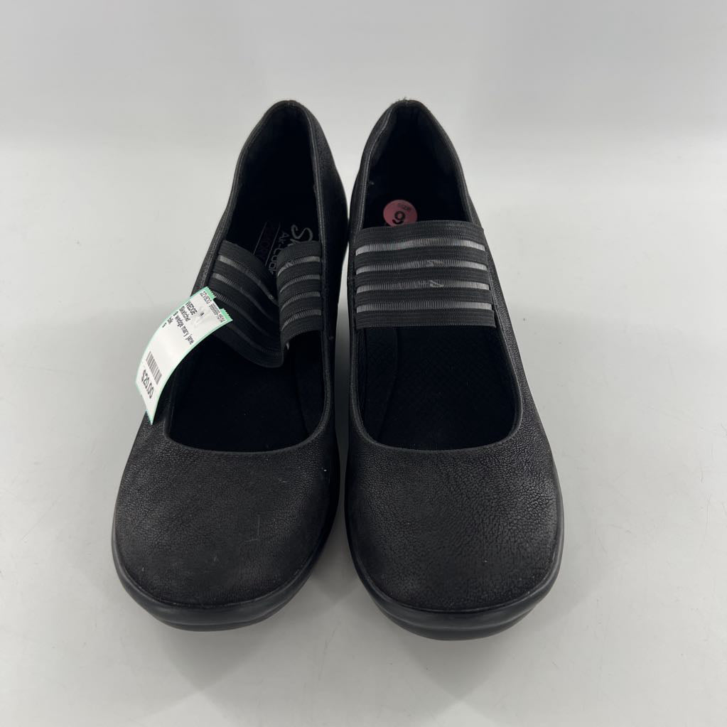 9 wedge mary jane slip ons