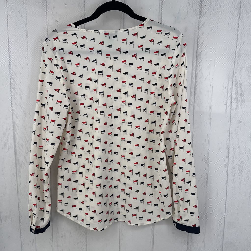 6 sailboat print l/s top
