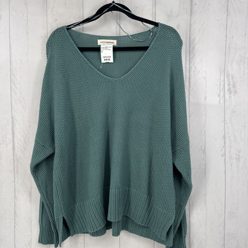 XL l/s v-neck light weight sweater