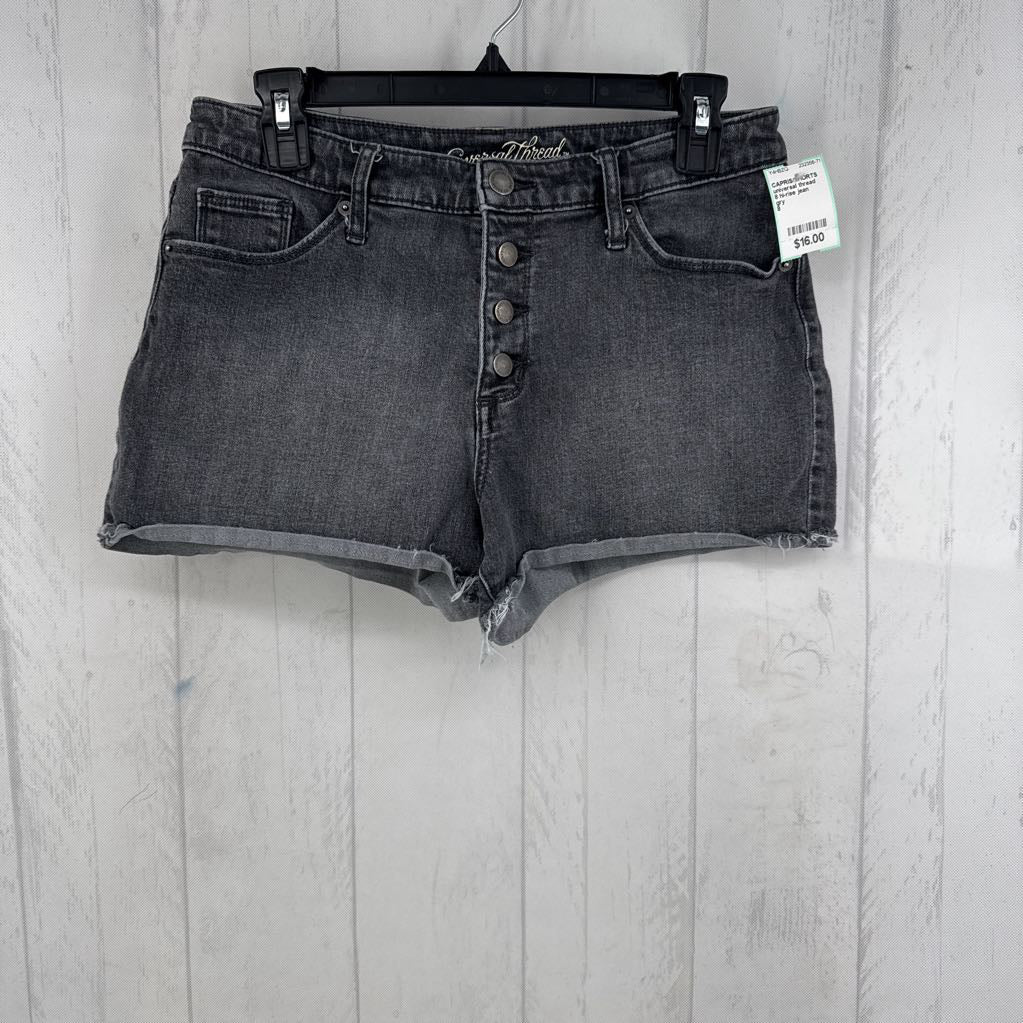 8 hi-rise jean shortie