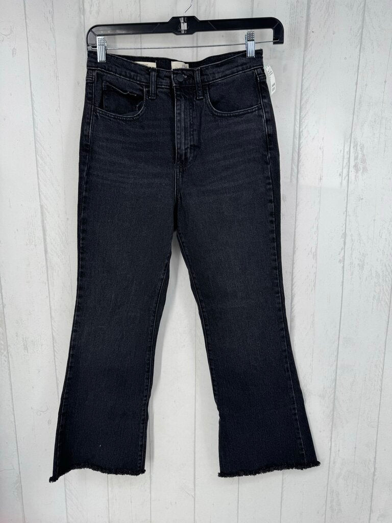 8 hi-rise flare jean