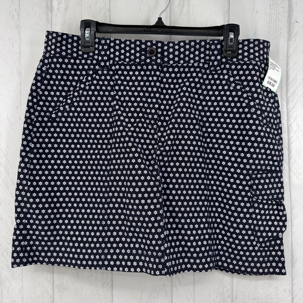 12 flo print skort