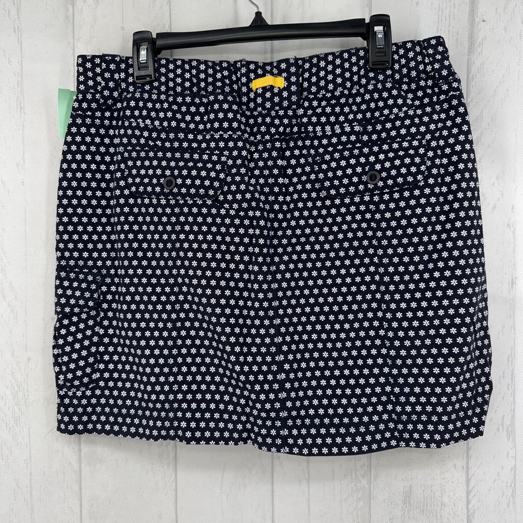 12 flo print skort