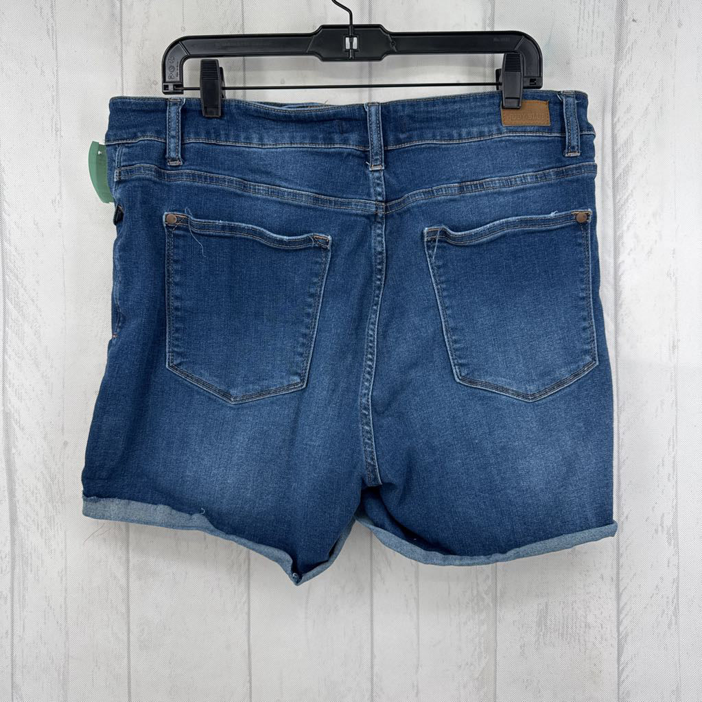 2XL rolled hem jean shorts