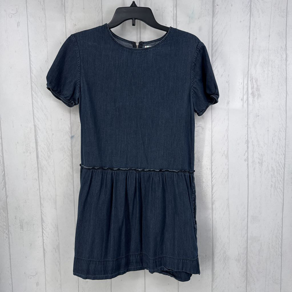 XS s/s denim pocket mini dress