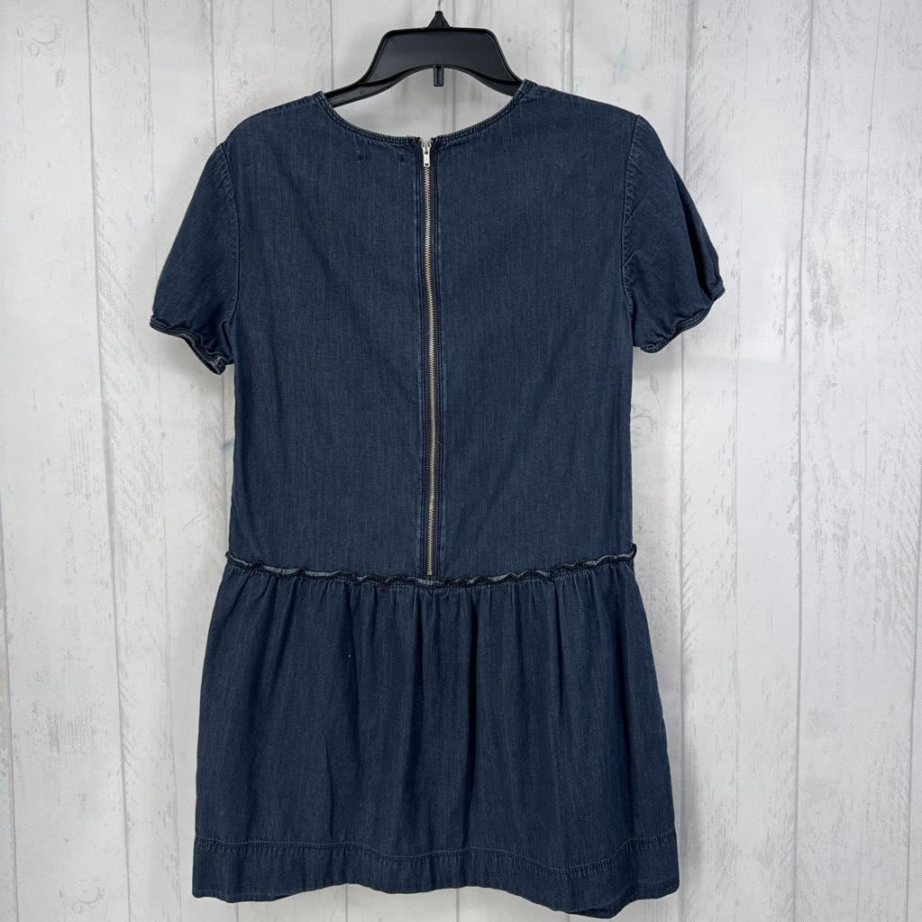 XS s/s denim pocket mini dress