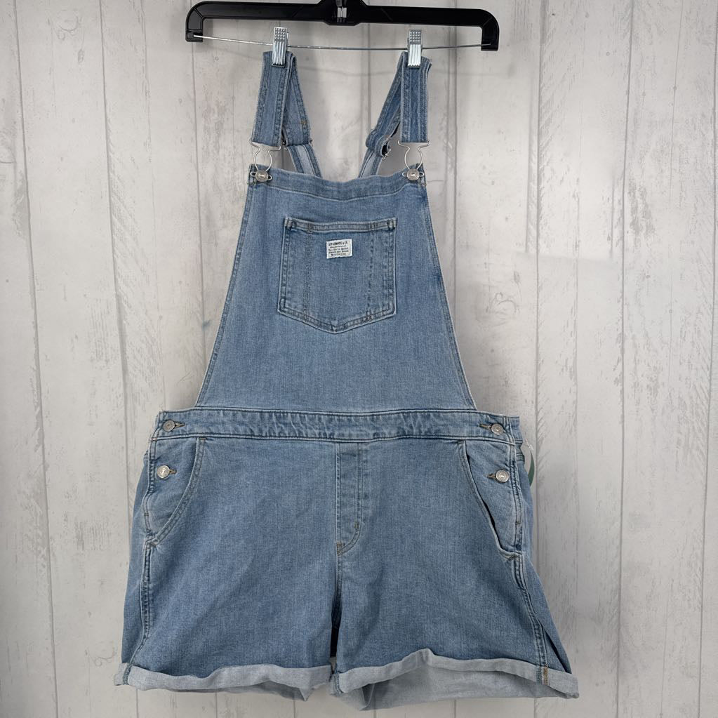 22w short jean bib overalls