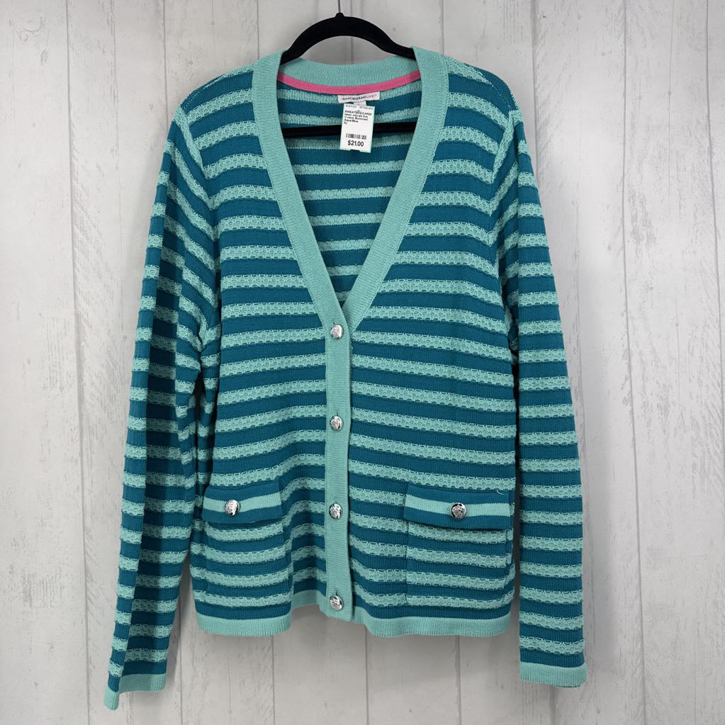 V-neck Buttoned Cardigan w/ Pockets