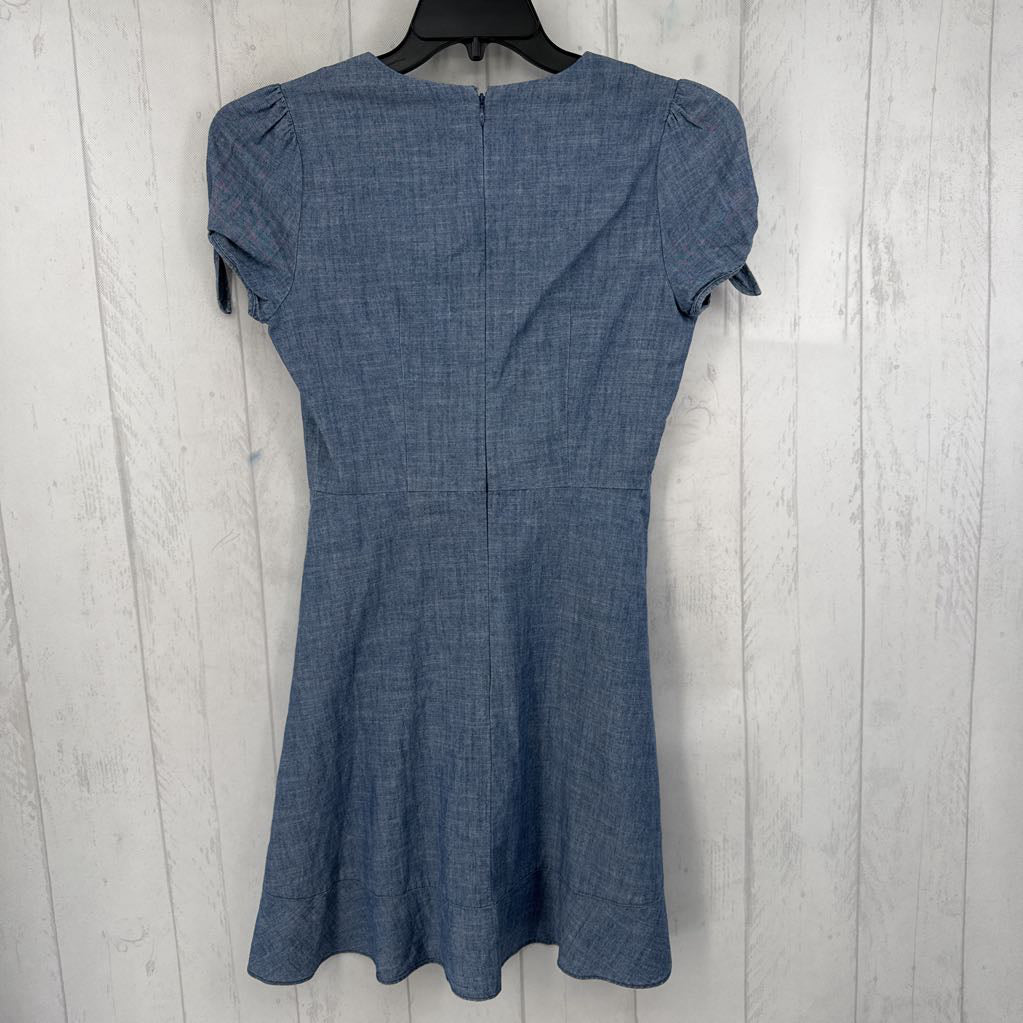 0 chambray v-neck s/s dress