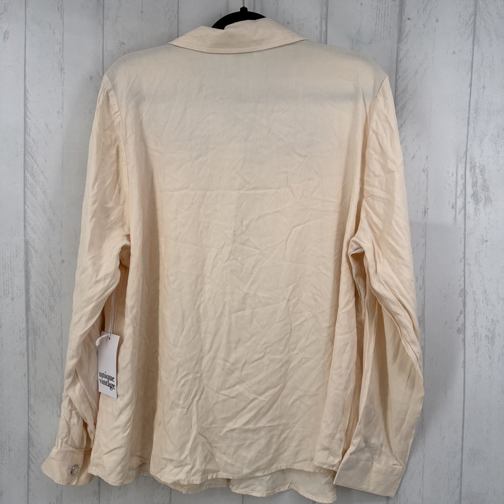 20 l/s embroidered snap closure shirt
