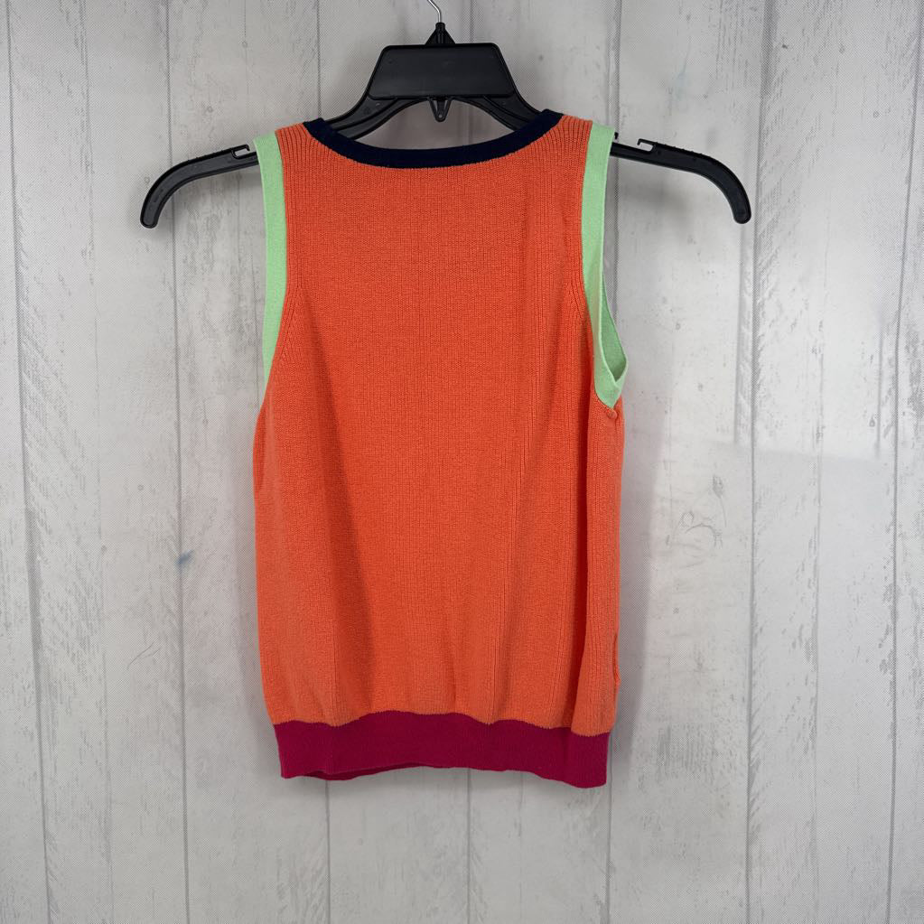 M rib knit colorblock tank