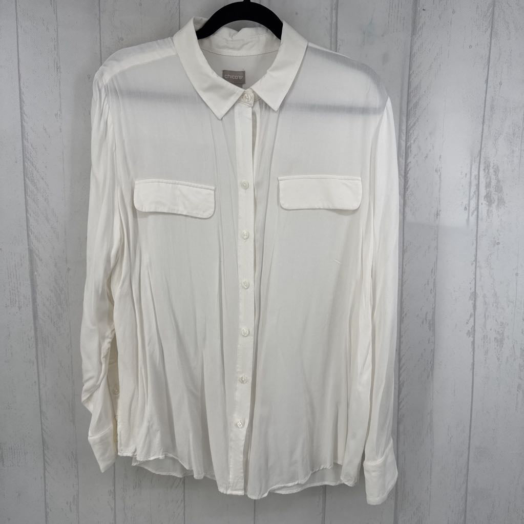 XL button down l/s top